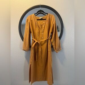 Universal Thread Mustard Long Sleeve Dress
